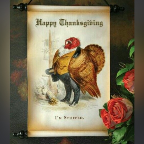 Master Snood I'm Stuffed Thanksgiving Scroll from Victorian Trading Co. - Picture 14 of 14